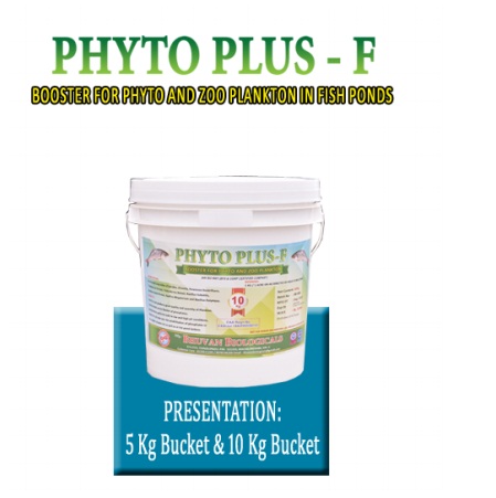 PHYTO প্লাস - এফ - PHYTO এবং চিড়িয়াখানা প্ল্যাঙ্কটন সহায়তাকারী মাছের পুকুর